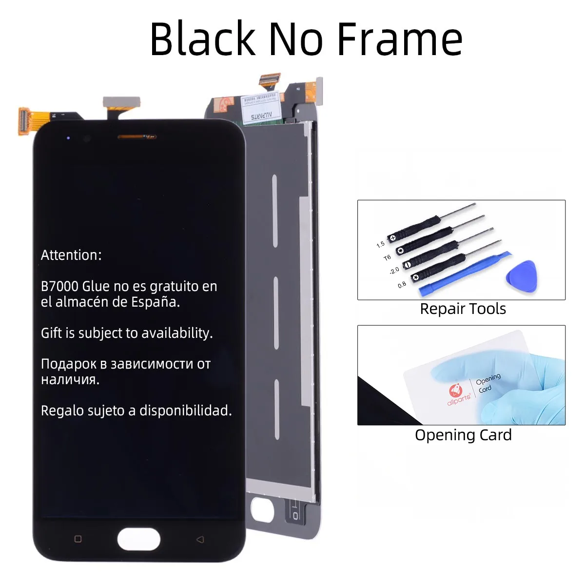 5,5 ''ЖК-дисплей для OPPO F1S сенсорный экран дигитайзер с рамкой для Oppo F1S ЖК-дисплей A59 A1601 Замена - Цвет: Black No Frame