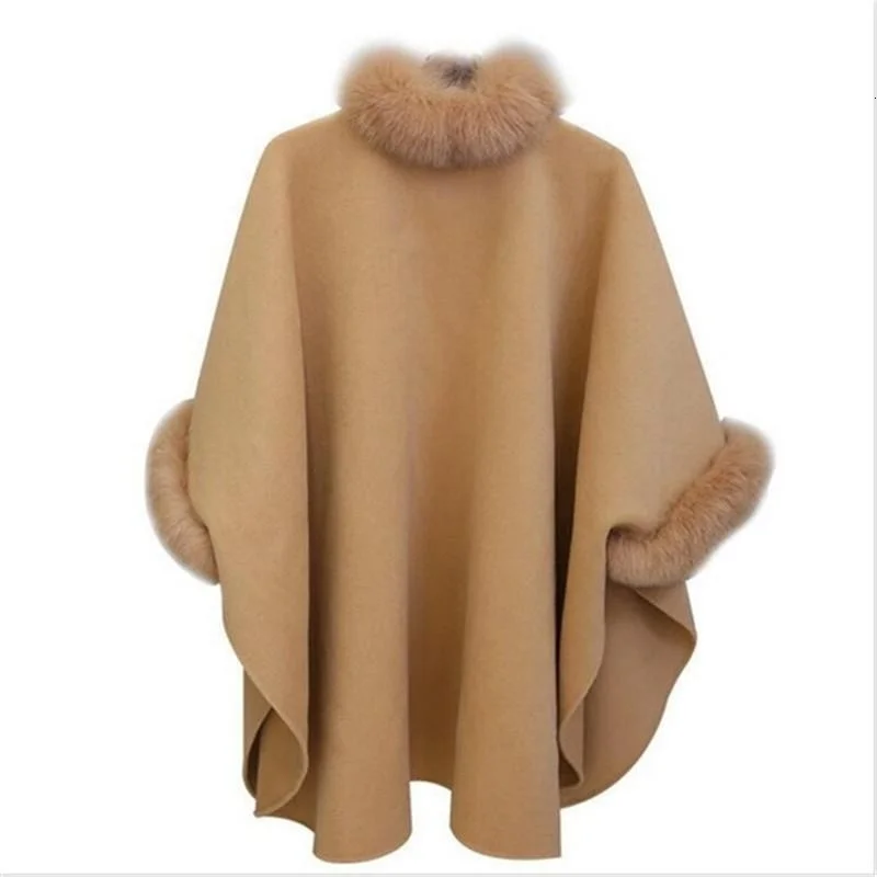 Зимнее женское пальто для беременных, большой меховой воротник, шерстяное пальто, Длинная зимняя одежда, куртка для беременных
