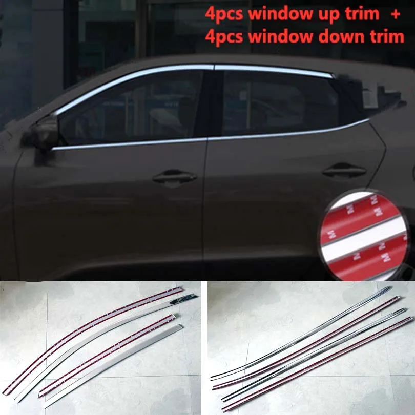 Наружные автомобильные молдинги из нержавеющей стали для hyundai IX35 2010 2011 2012 2013 отделка стойки окна автомобиля Стайлинг стикер