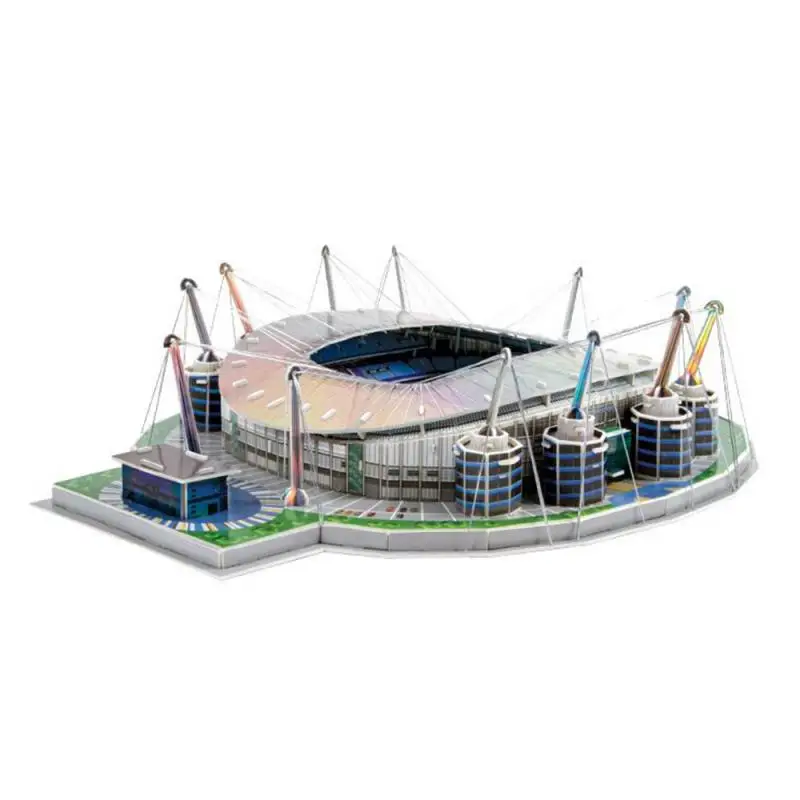 Manchester 9 шт. Model-3D трехмерная головоломка мир футбольный стадион дети футбольные болельщики День рождения Рождественский подарок футбол - Цвет: Manchester