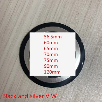 

4X 56mm 60mm 65mm 70mm 75mm 80mm 90mm 120mm Black Car Wheel Center Cover Hub Cap Badge Emblem Sticker styling