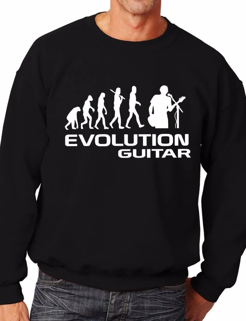 

Evolution Of Guitar Rock Funny Sweatshirt Jumper Unisex Birthday Gift More Size and Color-E219