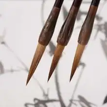 Классическая Волчья воющая длинная пиковая Волчья ручка, кисть для письма, четыре сокровища, линия травы, каллиграфия, крючок, линия, кисть для письма