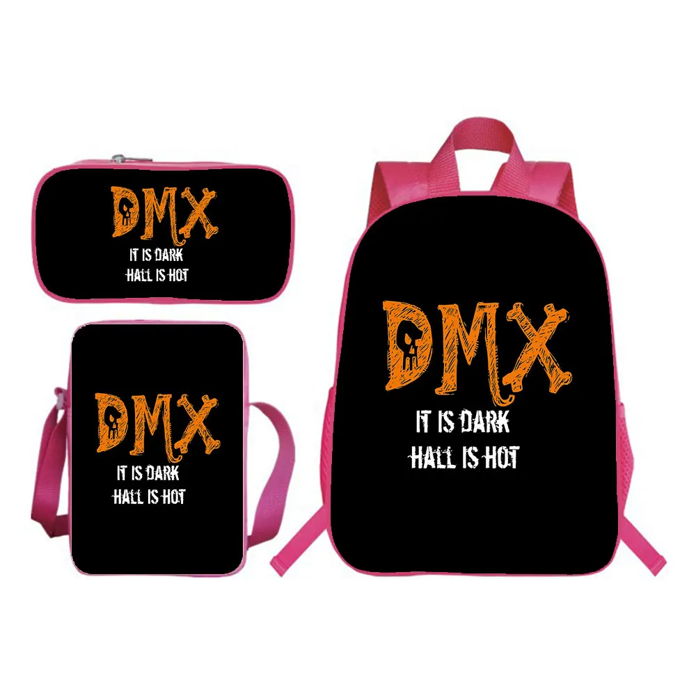 DMX Backpack 3pcs Set Boy Girl School Bag Teens Bookbag Kids Rucksack Gift(backpack+shouder Bag+pen Bag)