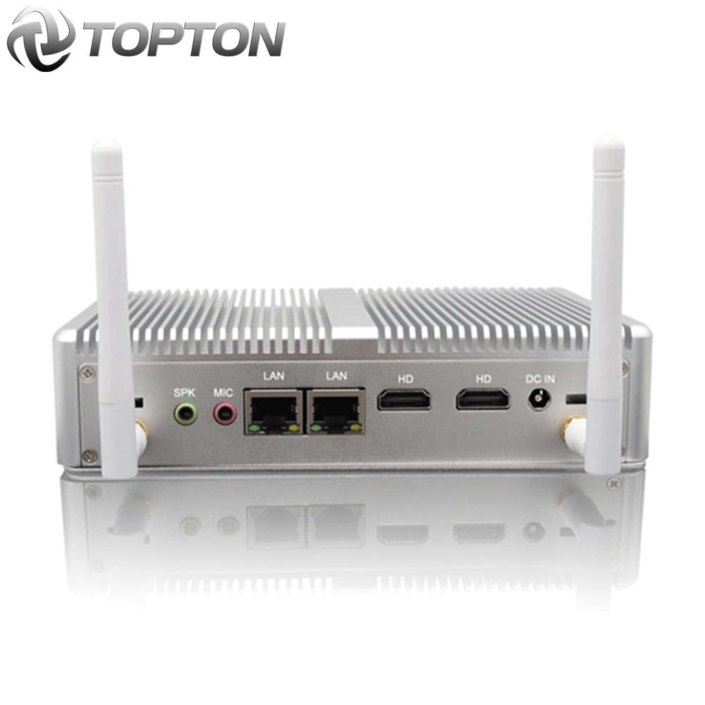 Безвентиляторный брандмауэр мини ПК с Windows 10 AES NI Intel N3160 3150 4 ядра 2 * lan HDMI PfSense