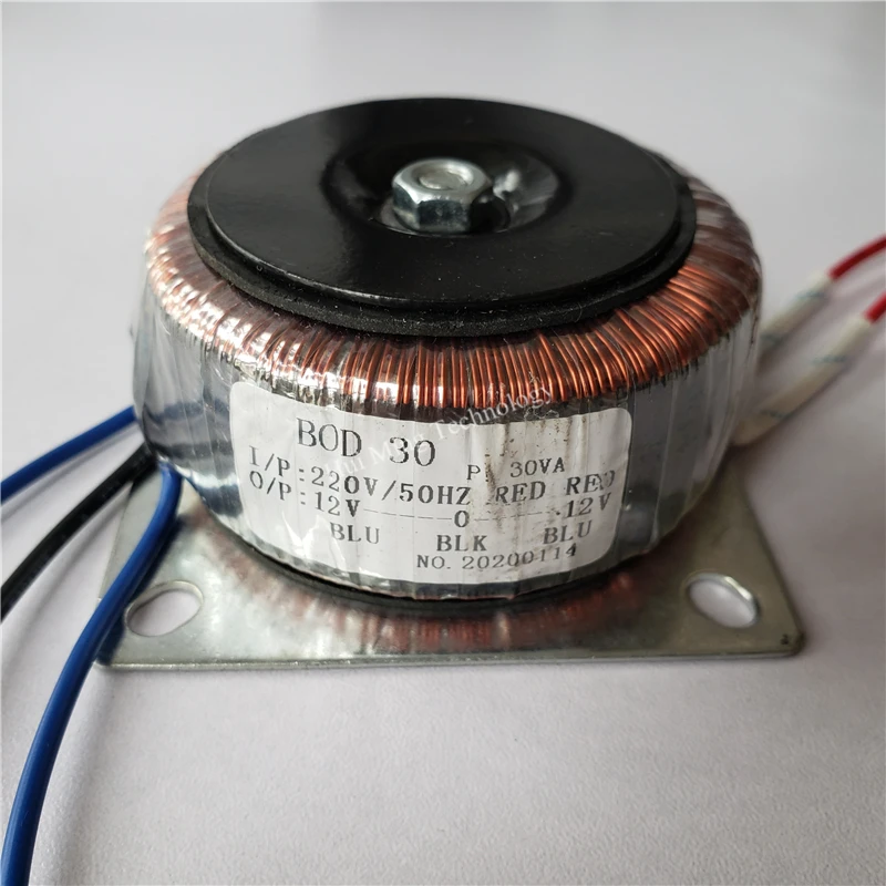 toroidal personalizado 30va tubo fonte de alimentacao 220 v para duplo 12 v 04