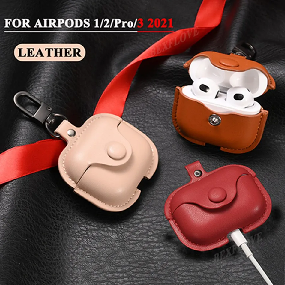 Pu Leather Designer Airpod Case  Leather Headset Accessories Box - Luxury  Brand - Aliexpress