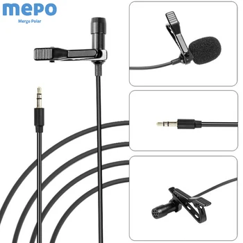 

Camcorder Interview Microphone Camera Audio Video Recorder Mic For iPhone Android Mac Condenser Lavalier Lapel Clip Microphone