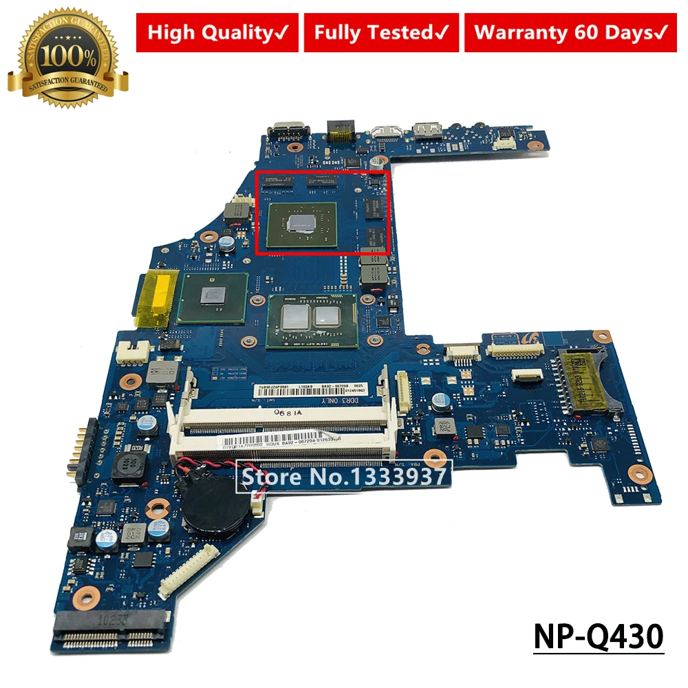Материнская плата для samsung NP-Q430 Q428 Q530 Материнская плата ноутбука I5-450M BA41-01278A BA41-01279A BA41-01387A BA41-01280A N11P-GE1-A3