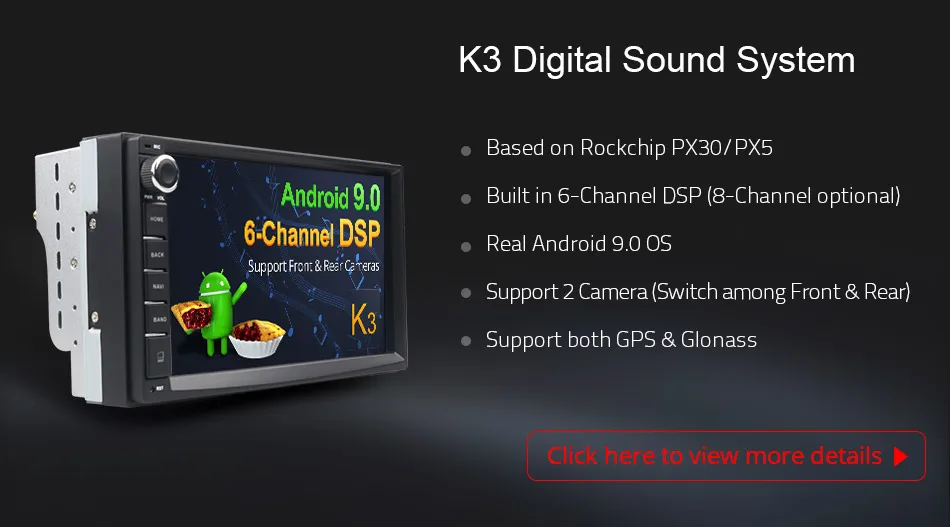 Discount Ownice K3 K5 K6 Android 9.0 Octa 8 core Radio 2 DIN 4GB RAM 64GB ROM Universal GPS Radio WiFi Support 4G LTE Network DAB+ No DVD 12