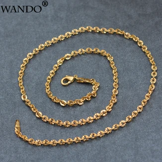WANDO золото Цвет цепочки в виде Зерен Кукурузы ожерелья для Для женщин девочек Этнические украшения руччной работы модные подарки оптом N21