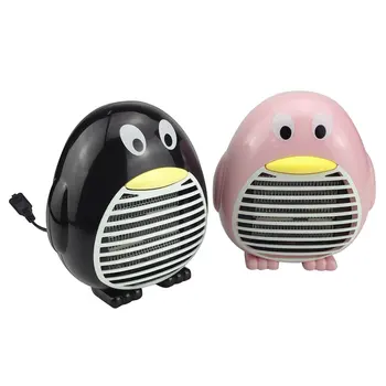 

Electric Penguin Heaters Mini Desktop Fan Heater With PTC Ceramic Heating Element Protection Heater For Office Living Room