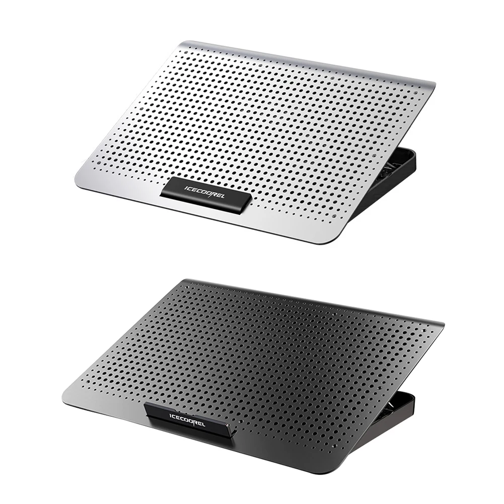 Portátil Cooler Suporte Almofada com Botão de Ajuste do Vento Níveis de Altura de Alumínio para Notebook 17 Polegadas A18