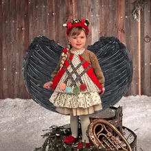 Детские крылья Ангела из белых перьев для танцевальной вечеринки, крылья плюма на Хэллоуин, маскарадный костюм Марди Гра для ролевых игр