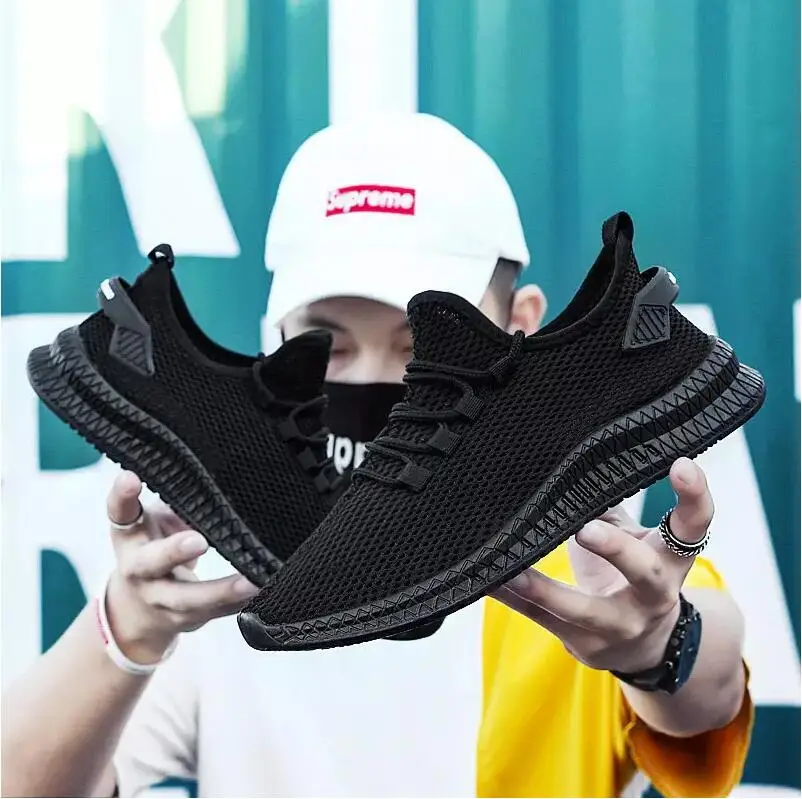 

okkdey Cheap Air Mesh Sneakers Men Shoes Graffiti Trainers Outdoor gym Shoes Man Damping Walking Sneakers Tenis Masculino Adulto