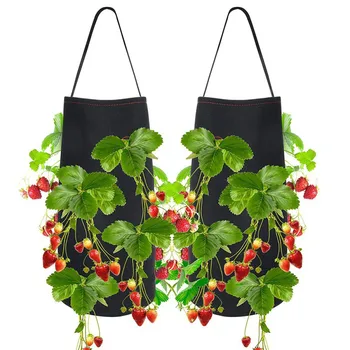 

Strawberry Planting Growing Bag Multi-mouth Container Bags Grow Planter Pouch Root Bonsai Plant Pot Garden Supplies