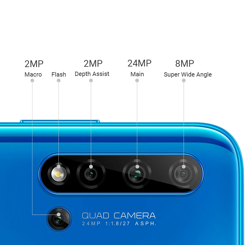 Huawei Nova 5i 6 гб 128 гб мобильный телефон 6,4 дюймов Kirin 710 восьмиядерный Android 9,0 2310x1080 type-C мобильный телефон мп мобильный телефон