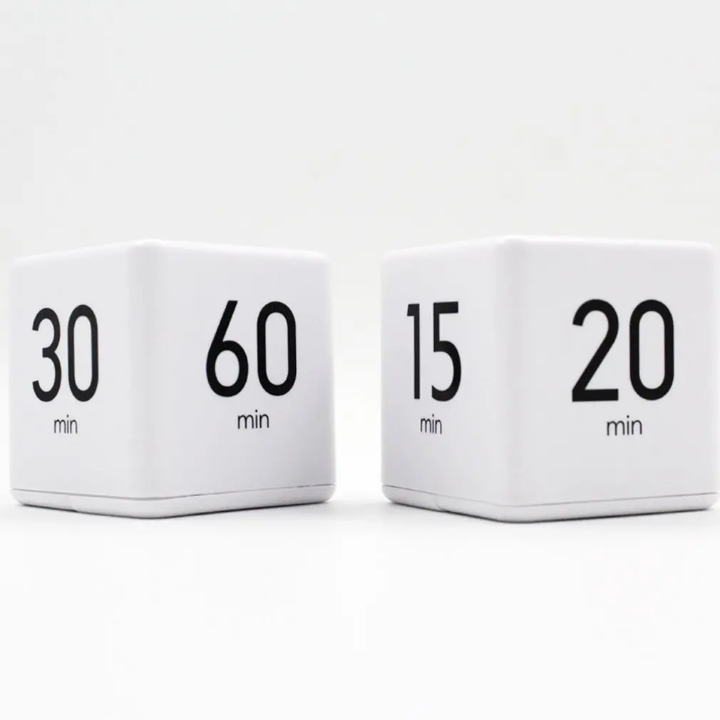 1pcs Electronic Cubic Timer Countdown Kitchen Cube Stylish Mini Time Management Stopwatch Kitchen Tools Cooking Accessories