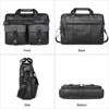 JOYIR Genuine Leather Men's Briefcases 15.6" Laptop Bag Office Bags for Men Document Business Shoulder Messenger Bag  Handbag 2