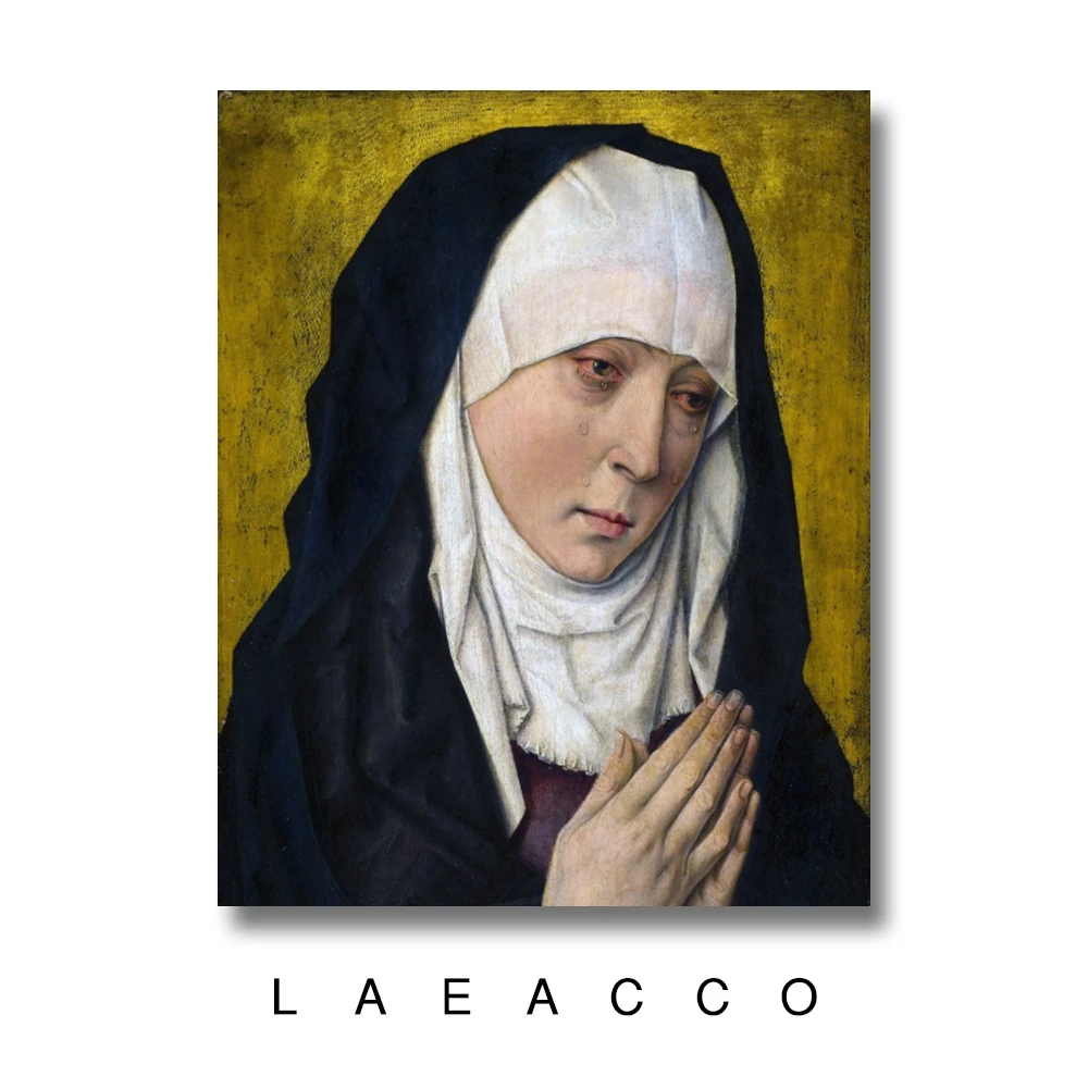 Virgin Mary crying Mural Wall Picture for Living Room Bedroom Canvas Painting Poster and print On the Home Decorate | Дом и сад