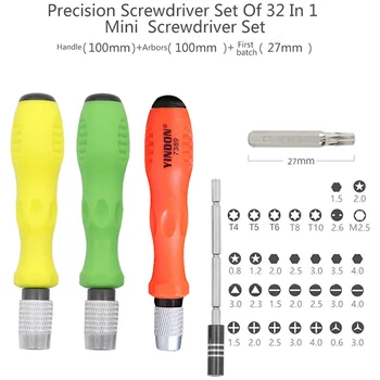 

New 32 In 1 Screwdriver Set Precision Mini Magnetic Screwdrivers Bits Kit Phone Mobile IPad Camera Maintenance Repair Tool Set