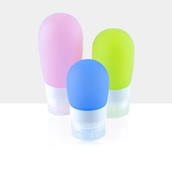 

Cosmetic Food Grade Silicone Travel Kit Packing Press Bottle for Lotion Shampoo Bath Small Sample Containers