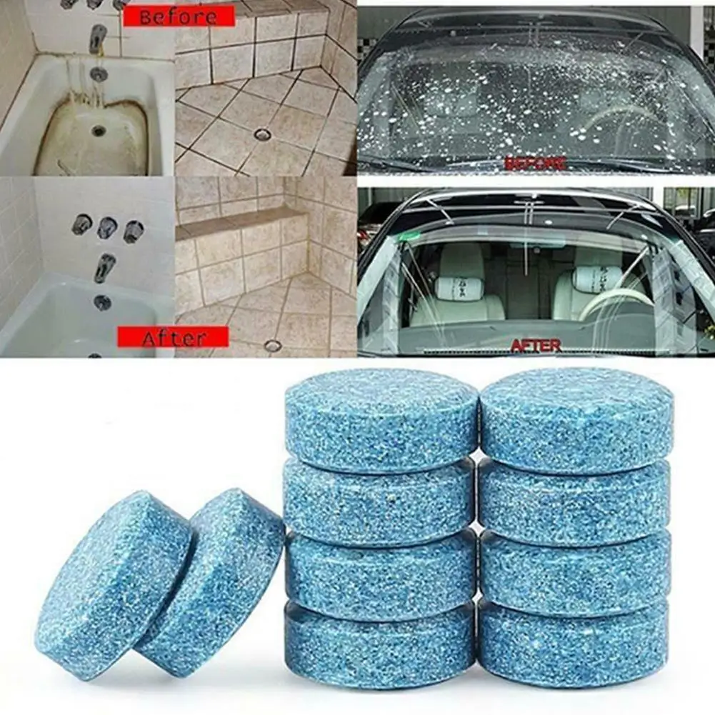 Автомобильное очищающее компактное моющее средство для мытья стекла шипучие таблетки ветровое стекло автомобиля очиститель бытовые кухонные средства для чистки туалетов