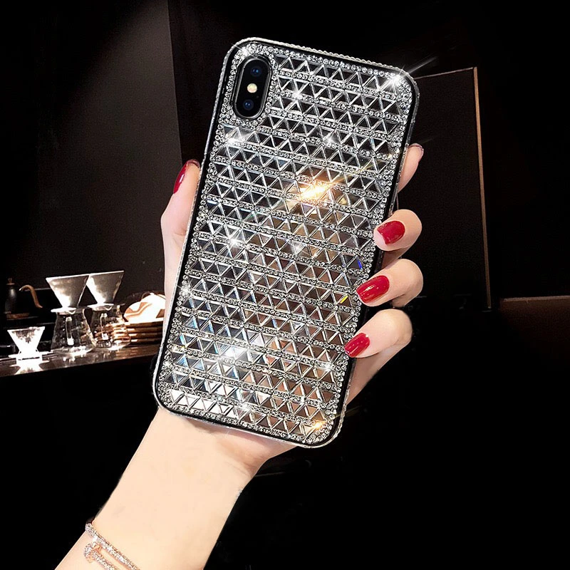 iphone 8 case For iPhone11 Pro X XR XS MAX Glitter Fancy Case For iPhone7 8 Plus Rinestone Cover Coqa Bling Crystal Shining Diamond Phone Case iphone 8 case