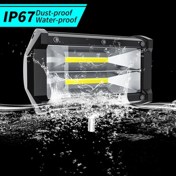 

72W Spot Light Bar/Work Light Strobe Light Bar Flashing LED Work Light for Offroad Truck Tractor 4x4 SUV Jeep ATV