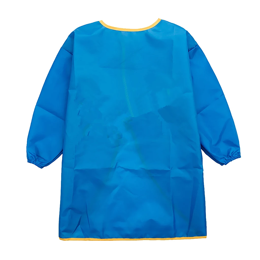 Blue & Red NSNSWA Kids Art Smocks Children Waterproof Artist Painting Aprons Long Sleeve with 3 Pockets for Age 3-8 Years 2 Pack 