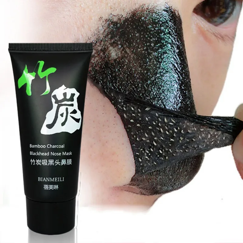 Носа отшелушивающая маска для 60 г бамбуковый уголь кожи удаляет черные точки с