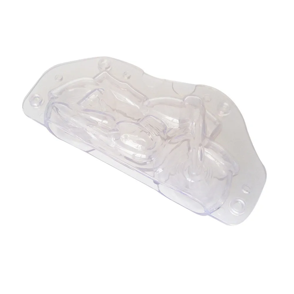 3D Motorcycle Chocolate Molds Cake Decoration Baking Pastry Tools Mold Plastic Polycarbonate Form for Bakery