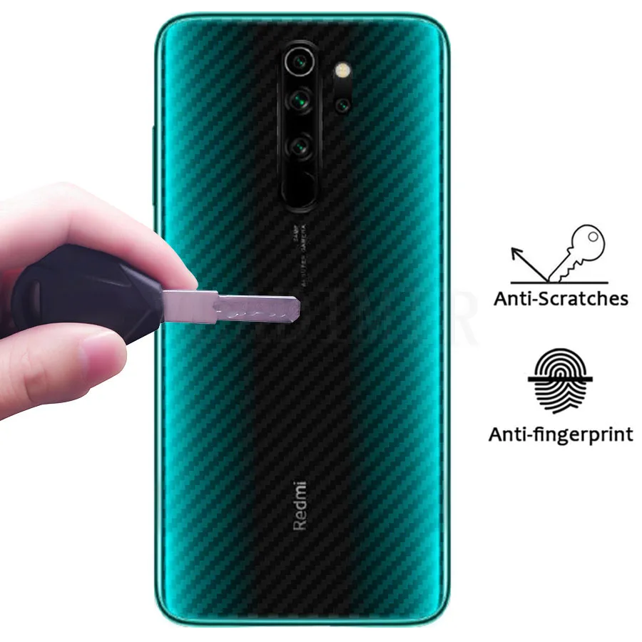Защитная пленка для экрана 3D из чистого углеродного волокна задней панели Xiaomi Mi 8