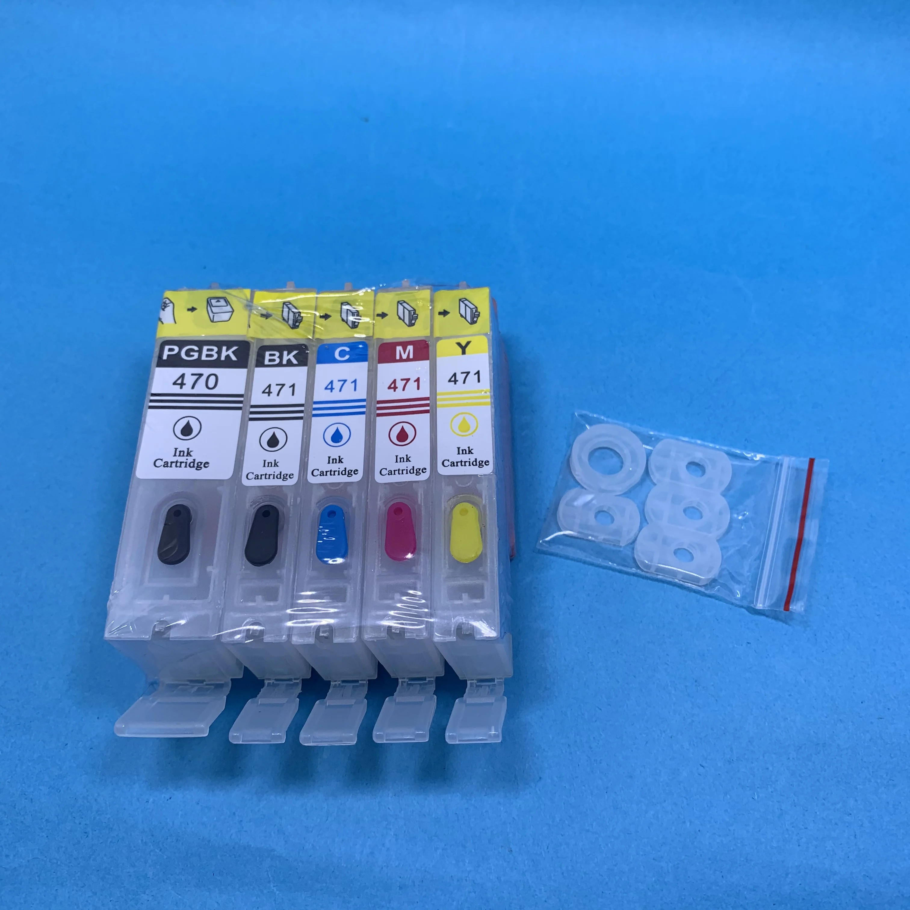YOTAT 5 шт. многоразового картридж PGI-470 CLI-471 PGI-470XL для Canon PIXMA MG6840 MG5740 TS5040 TS6040 с