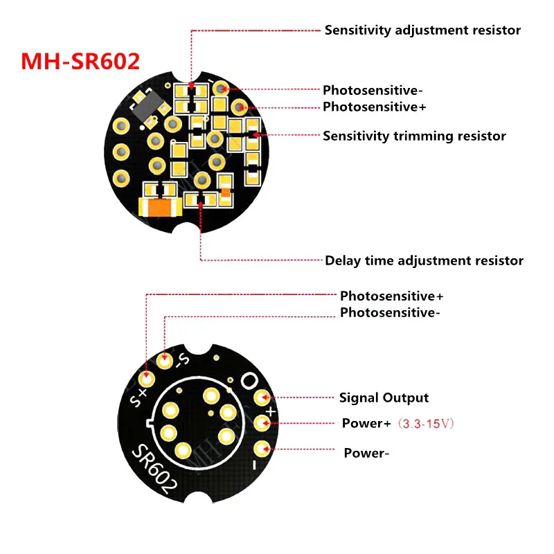 MINI SR602 Motion Sensor Detector Module Pyroelectric Infrared Sensory Switch With High Sensitivity SP99