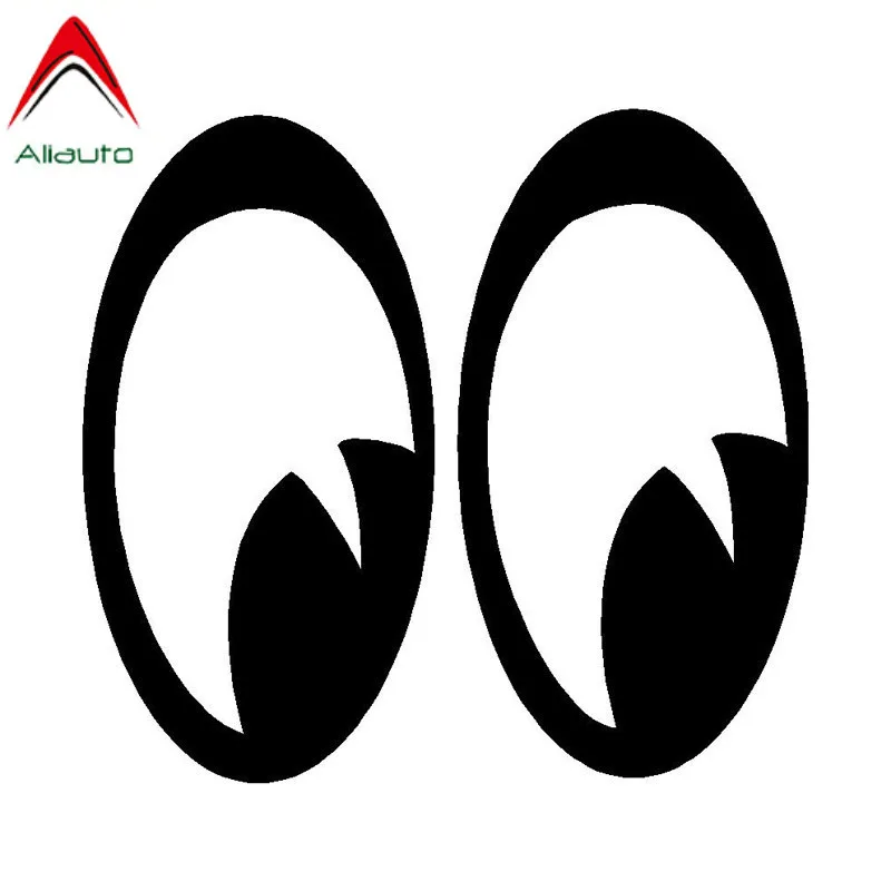 Автомобильная наклейка Aliauto Lovely Moon Eye Забавный автомобильный Стайлинг виниловые