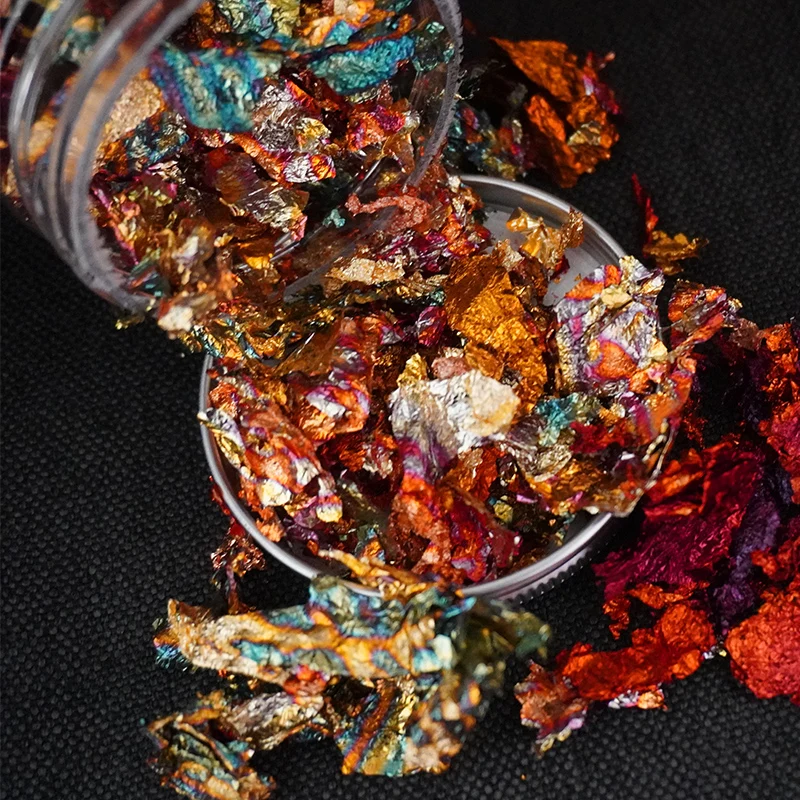 Hot Gold Leaf Flakes For Gliding Arts Crafts Nail Decorations Painting