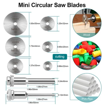 

60pcs Circular Rotary Tool Practical Cut Off Disc Multifunction Cutting Wheel Set Home High Speed Steel Die Grinder Diamond