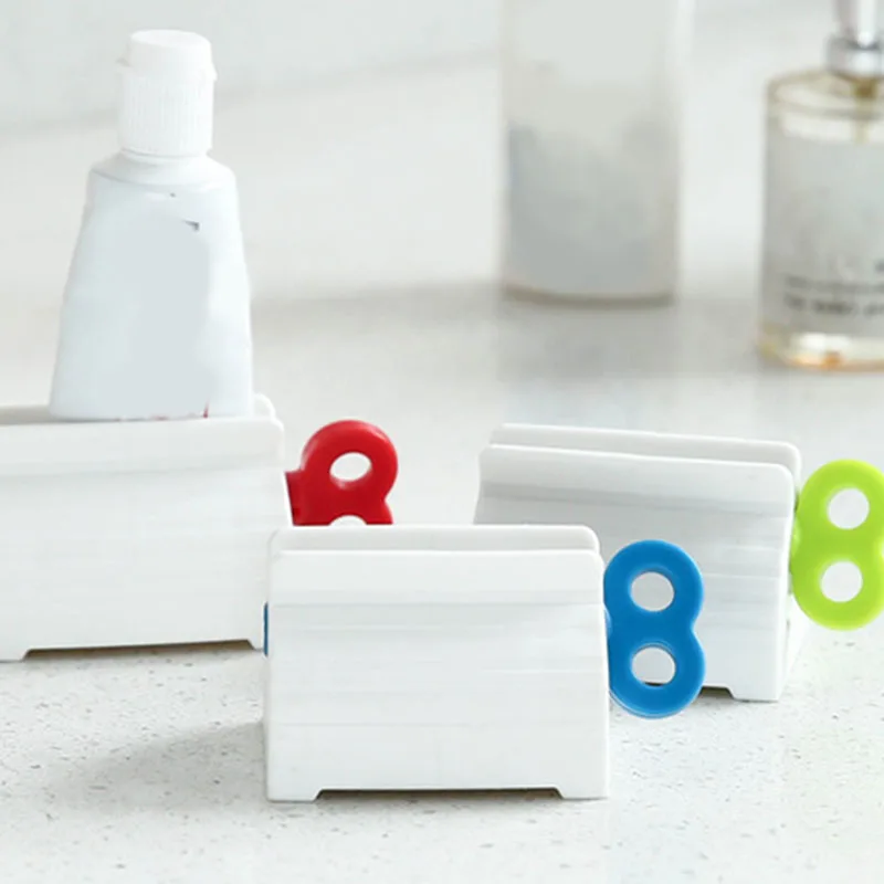2019 New And Home Easy Toothpaste Rolling Tube Toothpaste Squeezer Plastic Partner Stand Hanging Holder Bathroom Accessorie