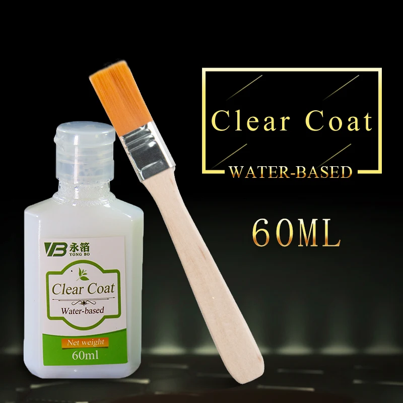 60ml Water-based Clear Coat Varnish Gold Leaf Protection Dilute the Pearl Powder and Glitter Free Shipping | Канцтовары для офиса