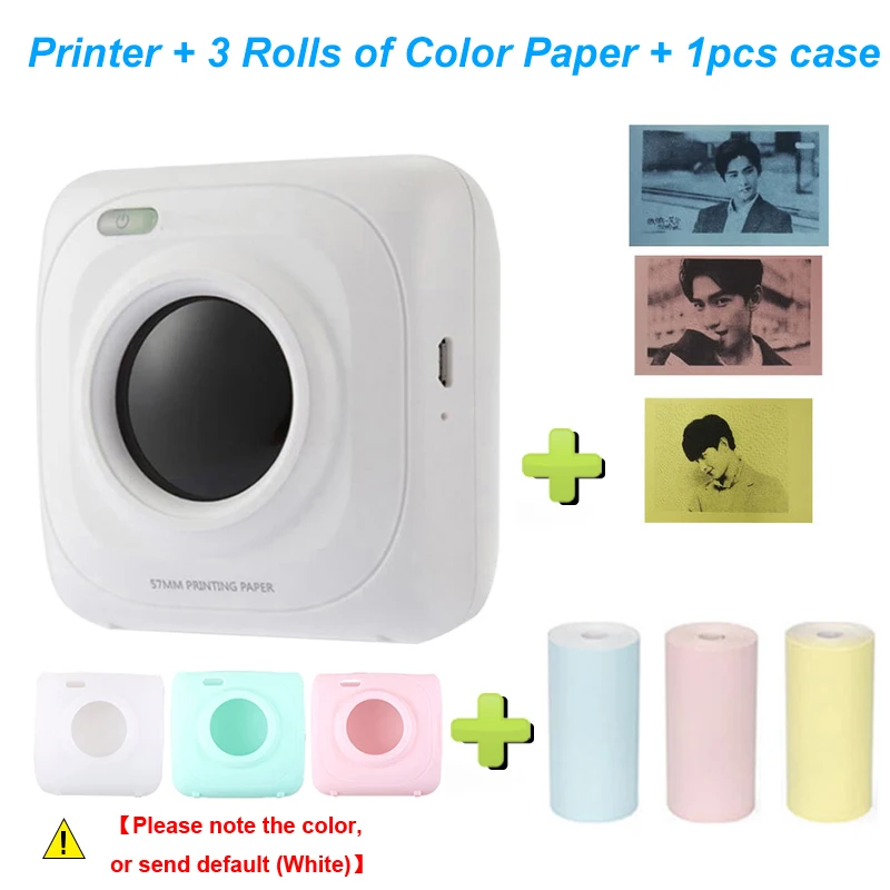 best mini photo printer PAPERANG Portable Bluetooth Photo Mini Printer Thermal Printer Pocket Printer Inkless Clearly Printing For Mobile Android iOS P1 mini printer for laptop Printers