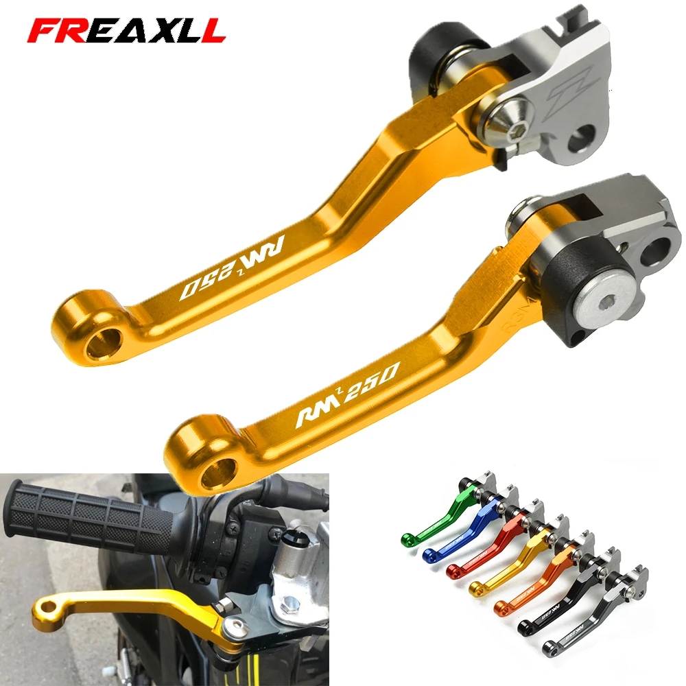 

RMZ250 Motocross CNC Aluminum Dirt Bike Pit bike Pivot Handle Lever Brake Clutch Levers For SUZUKI RMZ250 2005 2006