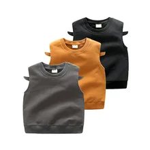 Детский жилет на весну и осень, милый жилет с маленькими крыльями для малышей, одежда для мальчиков