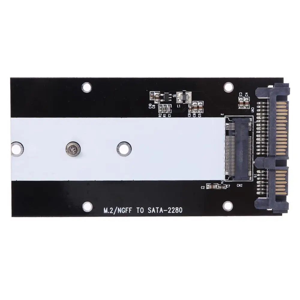Adapter Card B Ключ M.2 NGFF SSD 2," SATA конвертер адаптер карты для 2230/2242/2260/2280 SSD коробка с металлической чехол NGFF M.2 адаптер - Цвет: Adapter Card