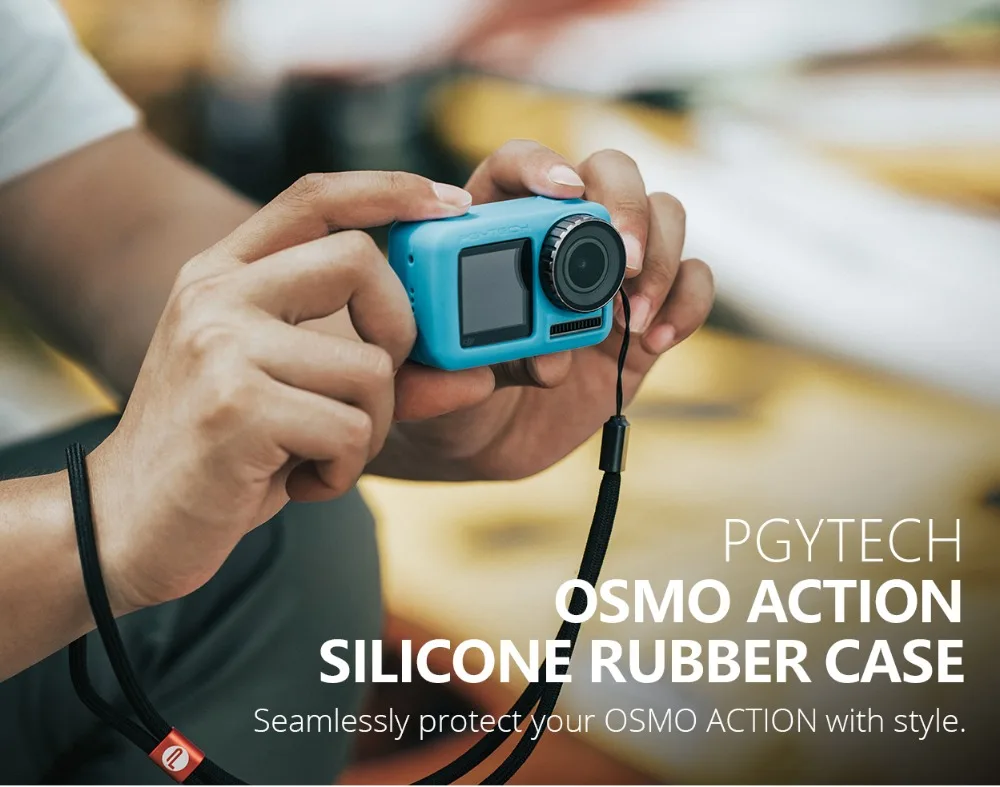 PGYTECH OSMO защитный силиконовый чехол+ Бейсболка с камерой+ регулируемый ремешок для DJI Osmo аксессуары для экшн-камеры