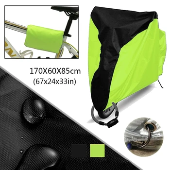 

Bike Cover, 190T Outdoor Waterproof Bicycle Covers Rain Sun UV Dust Wind Proof