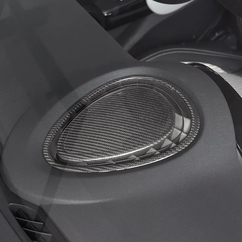 Car Interior Accessories For Mini Cooper F54 F55 F56 F57 F60 Real Carbon Fiber Decorative Cover Sticker Protective Auto Part