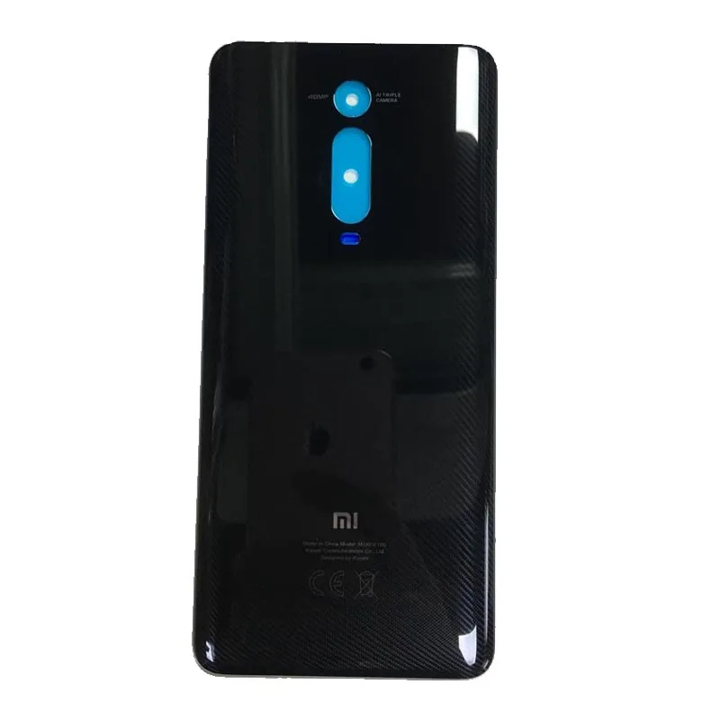 Чехол для Xiao mi Red mi k20, крышка для батареи, задняя крышка для mi 9T Pro, задняя крышка, красный чехол для mi K20 Pro, запасные части для двери батареи - Цвет: MI 9T Black
