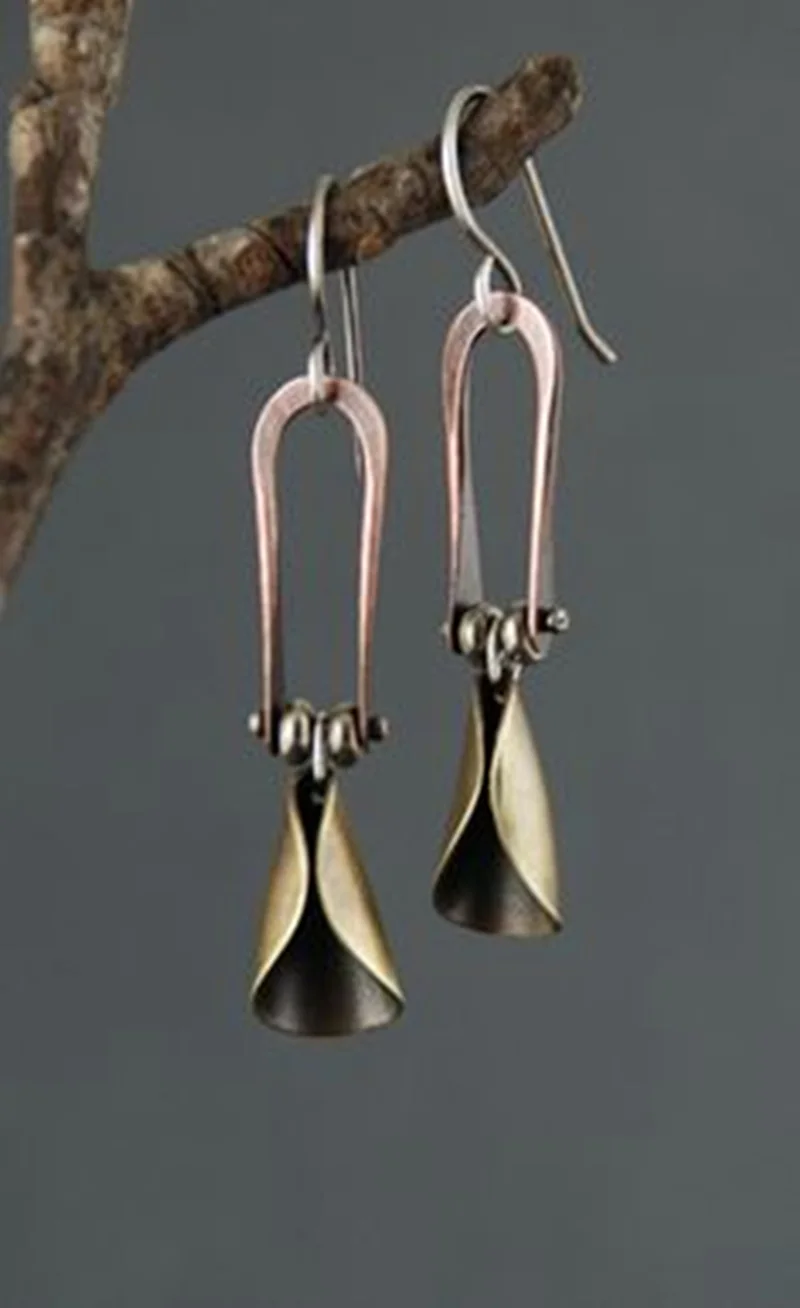 

2019 Vintage Indian Drop Earings Jewelry Gold Boho Dangle Earrings for Women's Fashion Wedding Statement Brincos Accessories