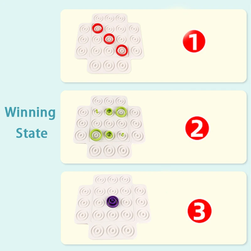 Kid Strategy Game Toy Ferrule Parent-Child Interaction Leisure Board Game Logical Thinking Training Puzzle Toy For Children
